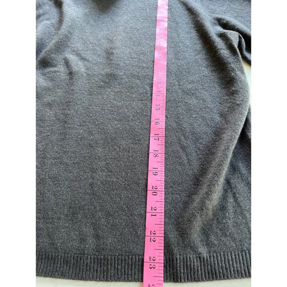NY & Co gray knit pullover turtleneck sweater 100% acrylic cozy fall/winter top - Picture 5 of 5